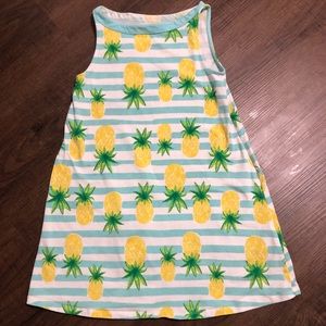 Land’s End Tropical Pineapple Dress M 5/6